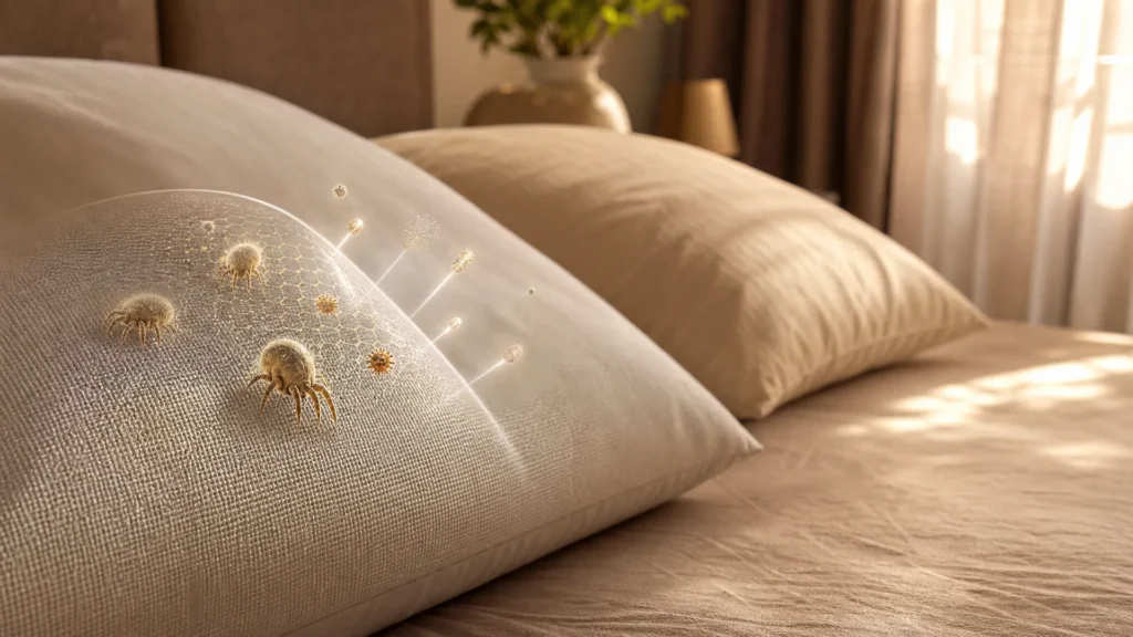 Hypoallergenic Pillow Protector to Block Dust Mites and Allergens